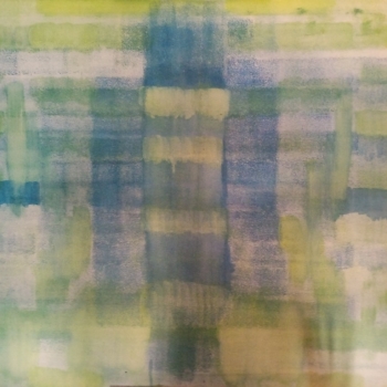 Ogłoszenie - Kompozycja 70x100cm, farby olejne, nowoczesne abstrakcyjne malarstwo