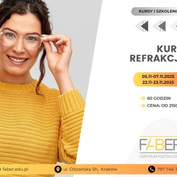 Ogłoszenie - Kurs refrakcji Kraków [05.11 – 23.11.2025]