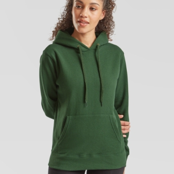 Ogłoszenie - Damska Bluza z kapturem nierozpinana kangurka zielona FRUIT of the LOOM