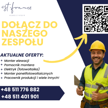 Ogłoszenie - PRACUJ WE FRANCJI - ZARABIAJ W EURO!