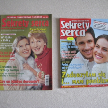 Ogłoszenie - Magazyn Sekrety serca – nr 12.2003, nr 6.2019