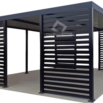 Ogłoszenie - CarPort PREMIUM - wiata samochodowa 5x5 - antracyt  CP113