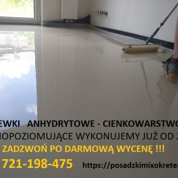Ogłoszenie - Posadzki Anhydrytowe / Wylewki samopoziomujące