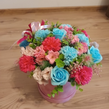 Ogłoszenie - Flower Box z kwiatów mydlanych