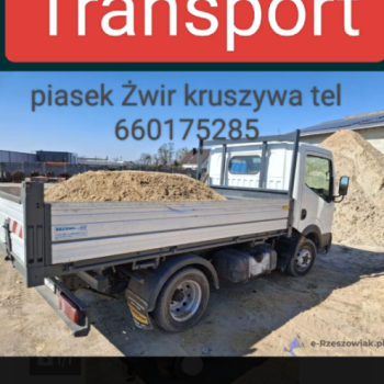 Ogłoszenie - Sprzedaż piasek kruszywa żwir kamień Rzeszów Kielanówka Niechobż Boguchwała tel 660175285 Podkarpacie