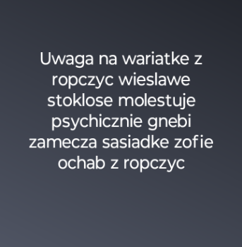 Ogłoszenie - Uwaga ropczyce