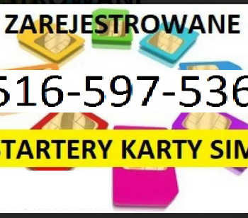 Ogłoszenie - Karty sim zarejestrowane Katowice karta startery aktywne anonimowe pre-paid