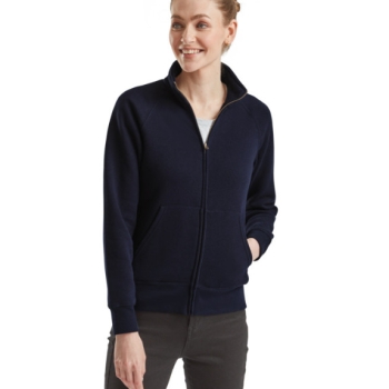 Ogłoszenie - Damska bluza rozpinana BEZ KAPTURA granatowa FRUIT of the LOOM