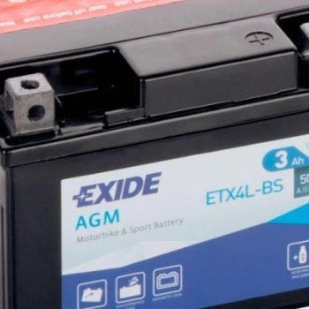 Ogłoszenie - Akumulator MOTO 3Ah 50A EXIDE ETX4L-BS P+ - Wielkopolskie - 80,00 zł