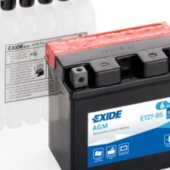 Ogłoszenie - Akumulator MOTO 6Ah 100A EXIDE ETZ7-BS P+