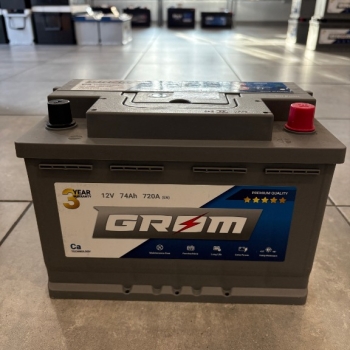 Ogłoszenie - Akumulator 74Ah 720A Grom Premium Prawy Plus - Podlaskie - 460,00 zł