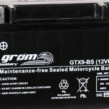 Ogłoszenie - Akumulator motocyklowy 8Ah 130A GROM GTX9-BS YTX9-BS 12V L+