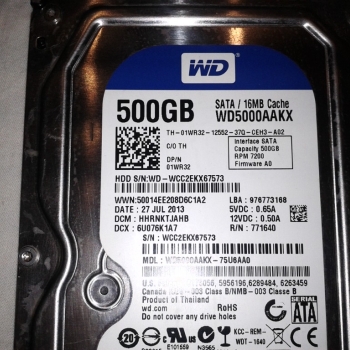 Ogłoszenie - WD 5000AAK DYSK HDD 500 Gb