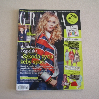 Ogłoszenie - Magazyn Grazia – dwutygodnik nr 7 (36) 2014r.