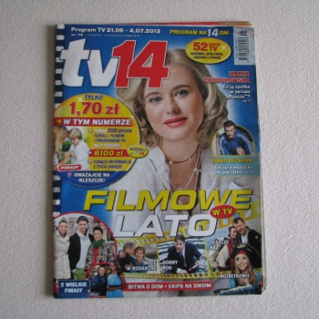 Ogłoszenie - Tv 14 - gazeta, program telewizyjny nr 13 z 2013 roku