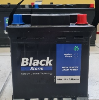 Ogłoszenie - Akumulator Black Storm 40Ah 330A Prawy Plus - Opole