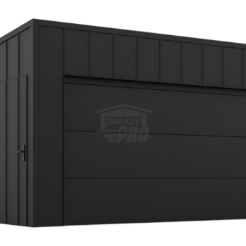 Ogłoszenie - Garaż blaszany 6x6m - brama segmentowa - drzwi - blacha na rąbek - dach spad w tył GP645