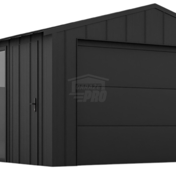 Ogłoszenie - Garaż blaszany 4x6 - brama segmentowa - okno - drzwi - dach dwuspadowy - blacha na rąbek  GP637