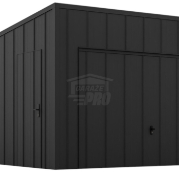 Ogłoszenie - Garaż blaszany 3,5x5m - brama uchylna - drzwi - blacha na rąbek - dach spad w tył GP635