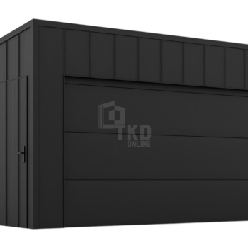 Ogłoszenie - Garaż blaszany 6x6m - brama segmentowa - drzwi - blacha na rąbek - dach spad w tył  TKD382