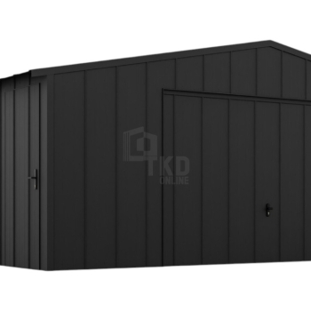 Ogłoszenie - Garaż blaszany 7x6m - brama uchylna - okno - drzwi - blacha na rąbek - dach dwuspadowy TKD384