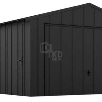 Ogłoszenie - Garaż blaszany 4x5m - brama uchylna - drzwi - blacha na rąbek - dach dwuspadowy TKD373