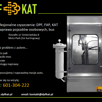 Ogłoszenie - Koszalin na miejscu Czyszczenie, Regeneracja: DPF , FAP, Naprawa pojazdowa osobowe, bus.