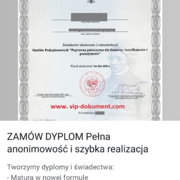 Ogłoszenie - Kup dyplom inżyniera Kup dyplom magistra, kupie mature z wpisem Kupie dyplom inżyniera Kupię dyplom magistra