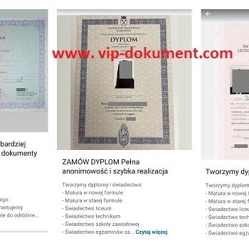 Ogłoszenie - Dyplom ukończenia studiów kolekcjonerski Dyplom ukończenia studiów licencjackich