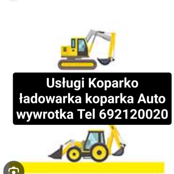 Ogłoszenie - Usługi minikoparka Rzeszów Krasne Malawa Strażów tel 692120020 Podkarpacie