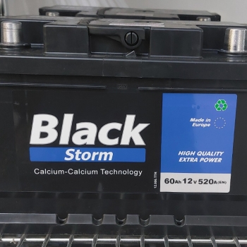 Ogłoszenie - Akumulator 12V 60Ah 520A Black Storm
