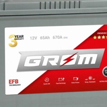 Ogłoszenie - Akumulator 65Ah 670A GROM EFB START&STOP Japan Lewy Plus