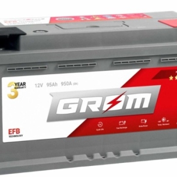 Ogłoszenie - Akumulator 95Ah 950A GROM EFB START&STOP Prawy Plus - Pomorskie - 660,00 zł