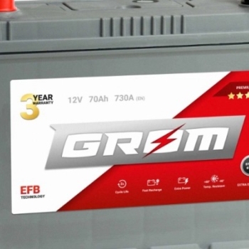 Ogłoszenie - Akumulator 70Ah 730A GROM EFB START&STOP Japan Lewy Plus