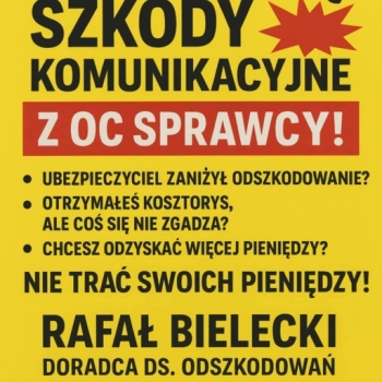 Ogłoszenie - Odszkodowanie z OC Sprawcy