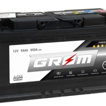 Ogłoszenie - Akumulator 95Ah 850A GROM AGM START&STOP Prawy Plus - Pomorskie - 870,00 zł