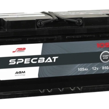 Ogłoszenie - Akumulator 105Ah 850A SPECBAT AGM START&STOP Prawy Plus - Pomorskie - 799,00 zł