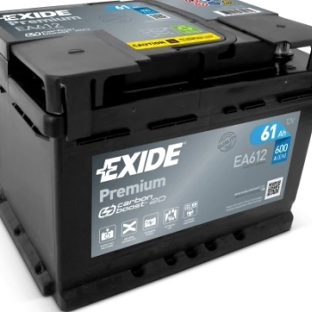 Ogłoszenie - Akumulator 61Ah 600A Exide Premium EA612 PRAWY PLUS - Pomorskie - 359,00 zł