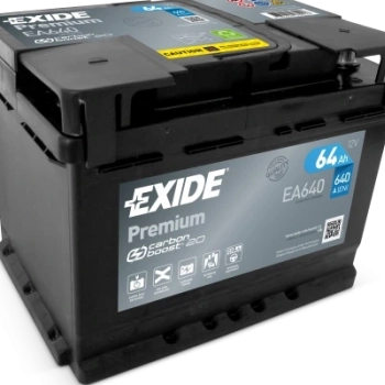 Ogłoszenie - Akumulator 64Ah 640A Exide Premium EA640 EN PRAWY PLUS - Pomorskie - 369,00 zł