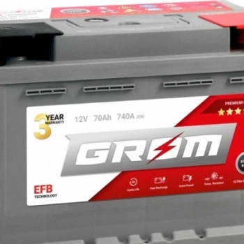 Ogłoszenie - Akumulator 70Ah 740A GROM EFB START&STOP Prawy Plus - Gdynia - 570,00 zł