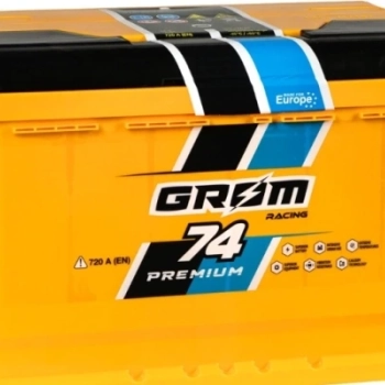 Ogłoszenie - Akumulator 74Ah 720A EN Grom Racing PRAWY PLUS niski