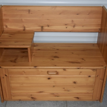 Ogłoszenie - szafka na buty z siedziskiem z drewna sosnowego