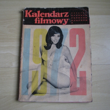 Ogłoszenie - Kalendarz filmowy 1972 – kino, film