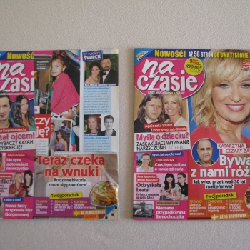 Ogłoszenie - Magazyn Na czasie – ludzie, wspomnienia & porady - nr 2 i 5 z 2015 r