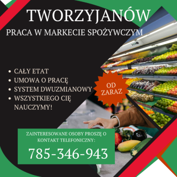 Ogłoszenie - Praca w markecie, Dino Polska S.A. Tworzyjanów