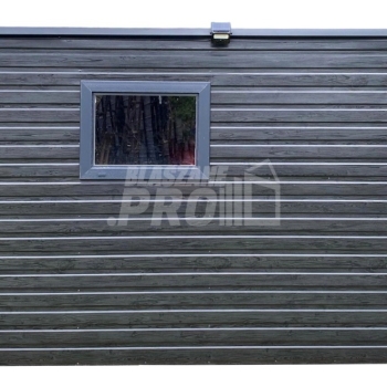 Ogłoszenie - Schowek - Domek ogrodowy 4x2m -wiata 1m - okno - ciemny orzech - drewnopodobny - sosna norweska - dach spad w tył GP622