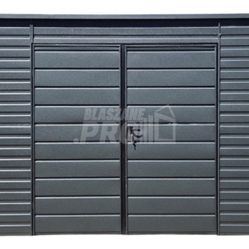 Ogłoszenie - Schowek - Domek Ogrodowy 5x2m - Brama - okno - antracyt - dach spad w tył GP618