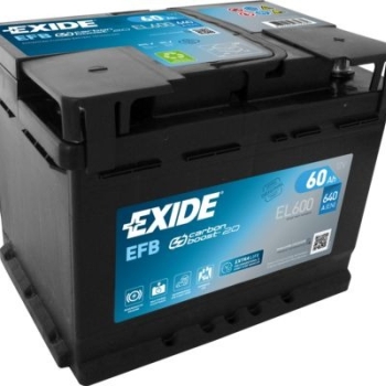 Ogłoszenie - Akumulator Exide Start Stop EFB 60Ah 640A EL600 PRAWY PLUS