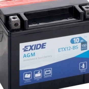 Ogłoszenie - Akumulator 10Ah 150A en Motocyklowy Exide Etx12-bs Ytx12-bs 12V L+ - Tychy - 175,00 zł