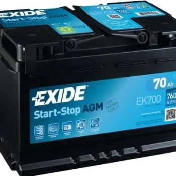 Ogłoszenie - Akumulator 70Ah 760A Exide AGM Start&stop Ek700 - Tychy - 689,00 zł